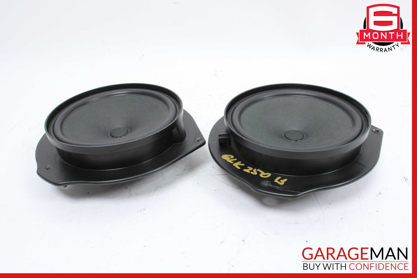 08-15 Mercedes W204 C250 C350 Front Right & Left Door Sound Speakers Set of 2