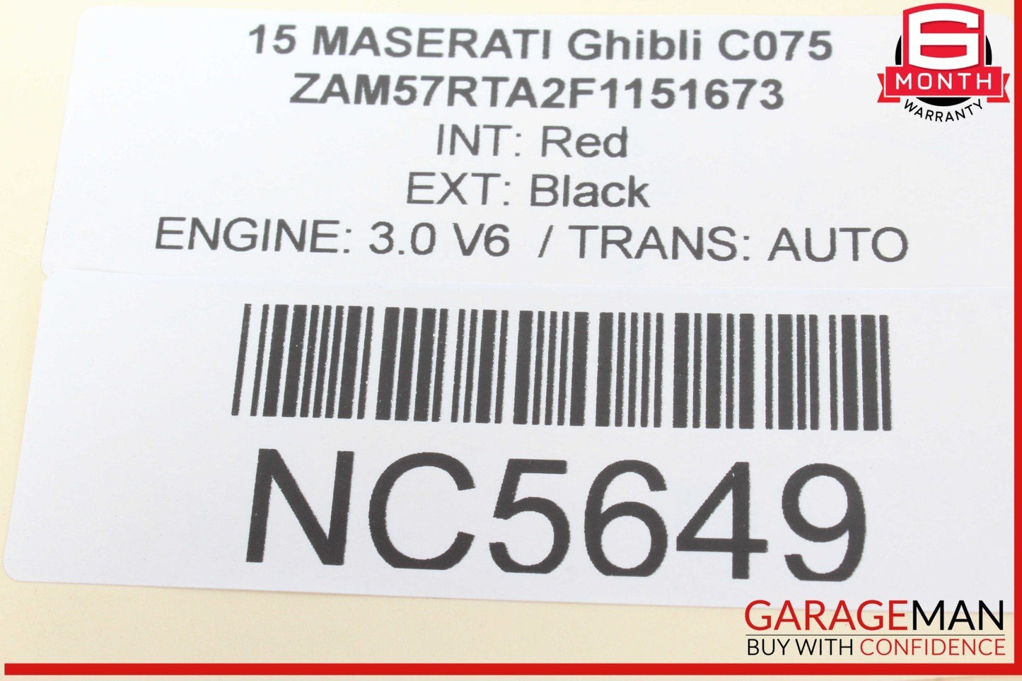 14-17 Maserati Ghibli Rear Right / Left Side Upper Control Arm OEM