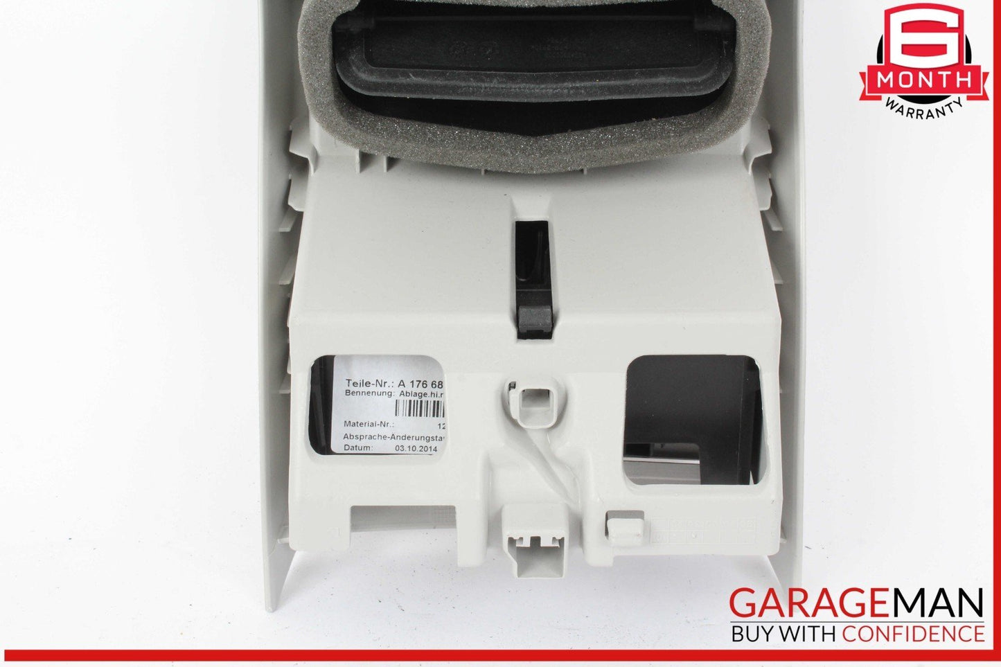 14-19 Mercedes W117 CLA250 Rear Center Console Air Vent Back Cover Ashtray OEM