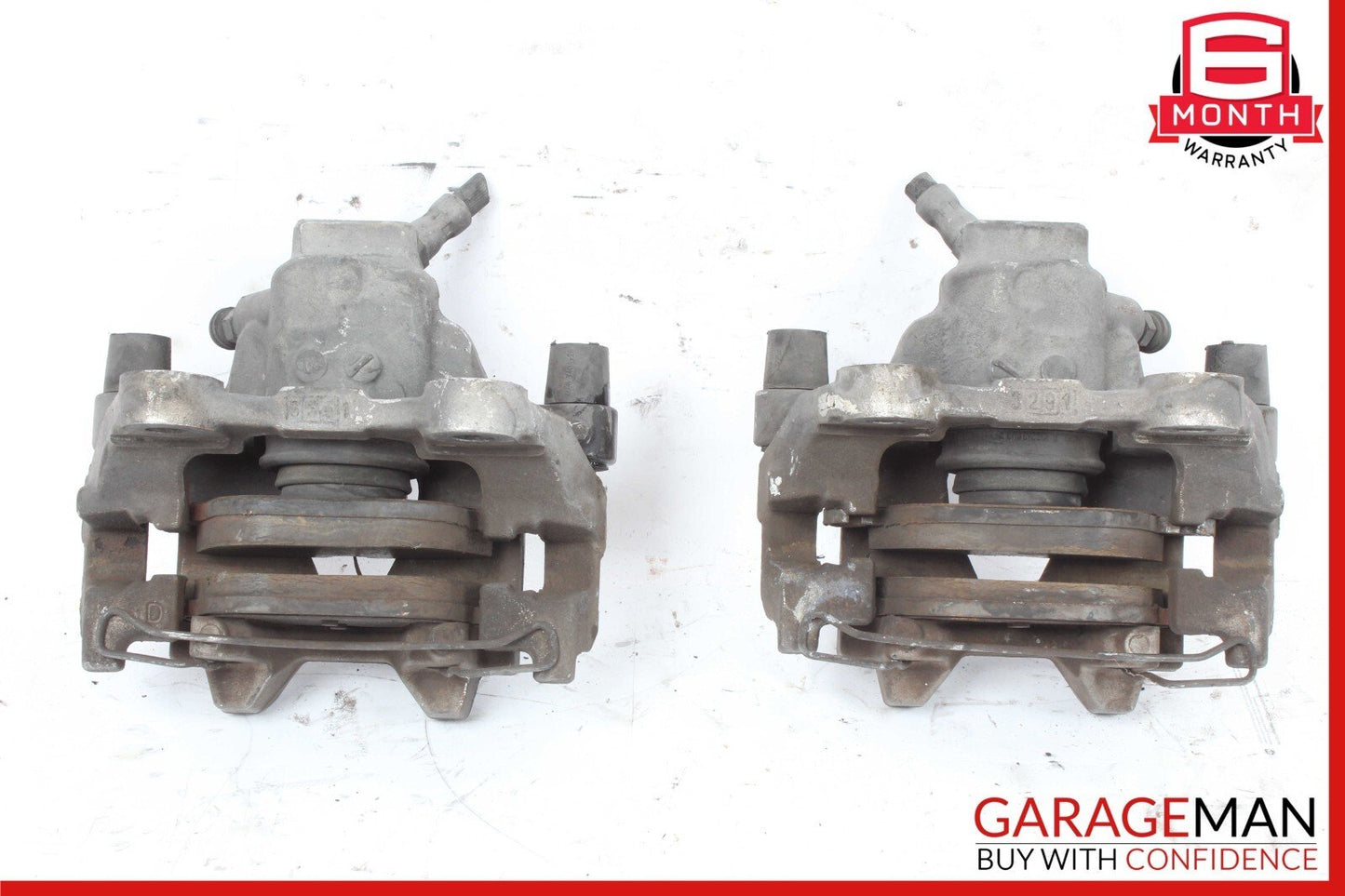 08-14 Mercedes W204 C250 Rear Left & Right Side Brake Caliper Calipers Set of 2