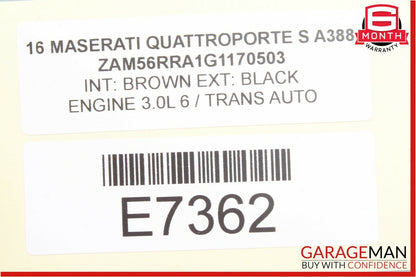 14-18 Maserati Quattroporte Headlight Ambient Light Switch Adjustment Control