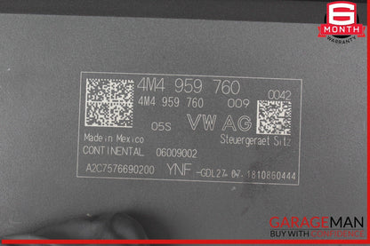 18-25 Audi Q5 Front Left Driver Side Seat Memory Adjustment Control Module Unit