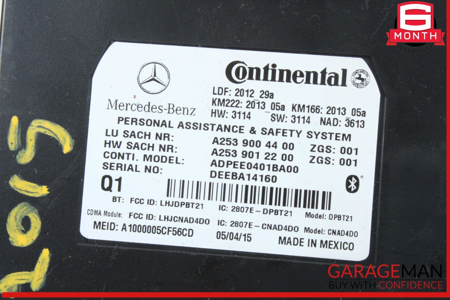 12-20 Mercedes W205 C300 E350 SL400 GLA250 Communication Control Module Unit OEM