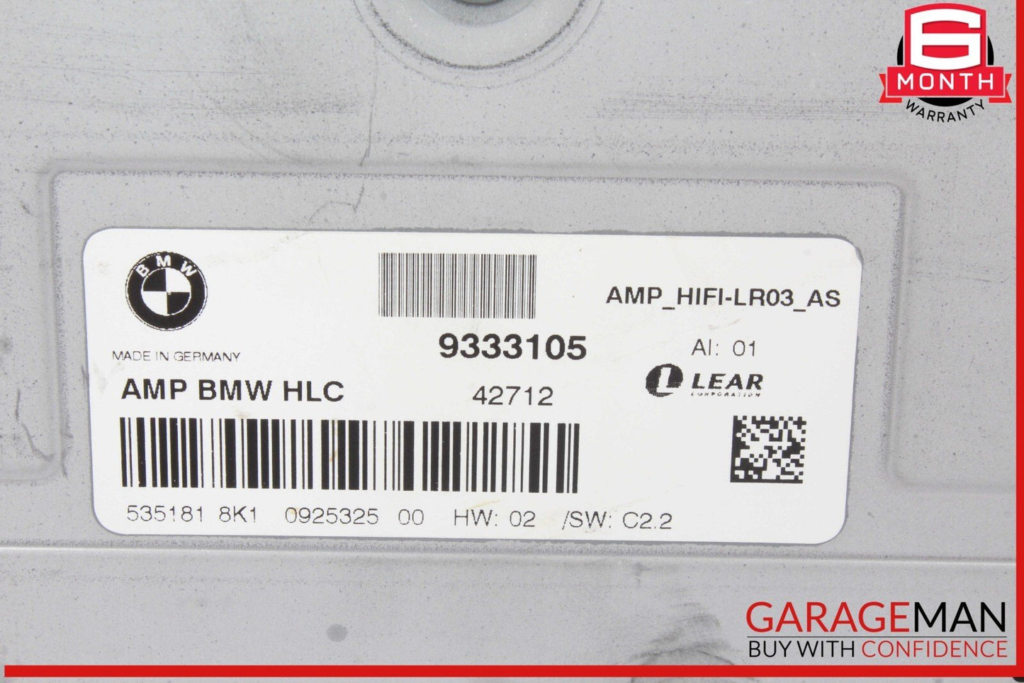 12-15 BMW X1 Audio Amplifier AMP Radio Power Sound System 9333105 OEM