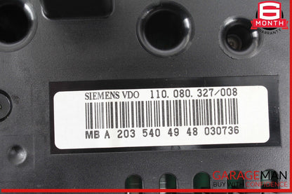 05-07 Mercedes W203 C230 C320 Instrument Speedometer Cluster OEM