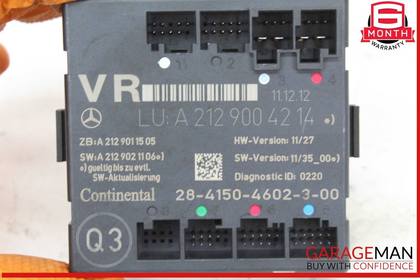 08-18 Mercedes W204 C250 CGI Front Right Passenger Side Door Control Module OEM