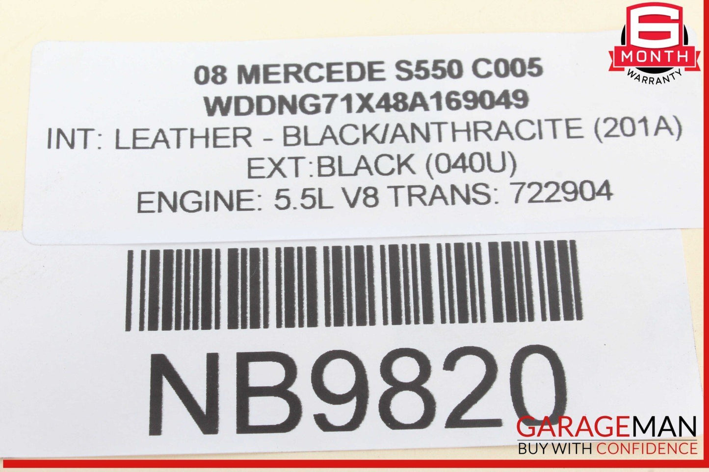 07-14 Mercedes W221 S550 Rear Left or Rear Right Side Tie Rod Lower Control Arm