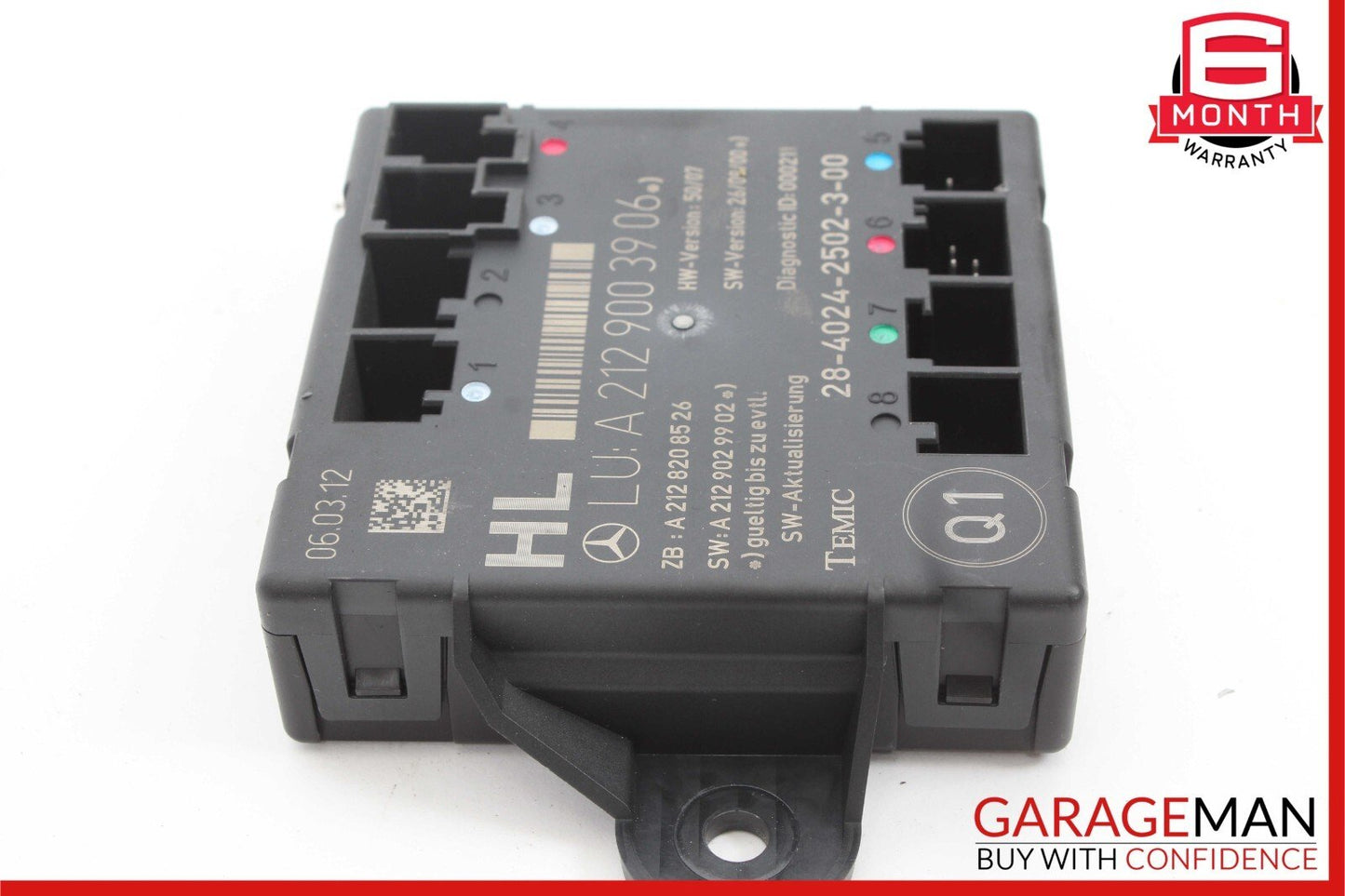 08-18 Mercedes W212 E350 C300 CLS550 Rear Left Side Door Control Module OEM