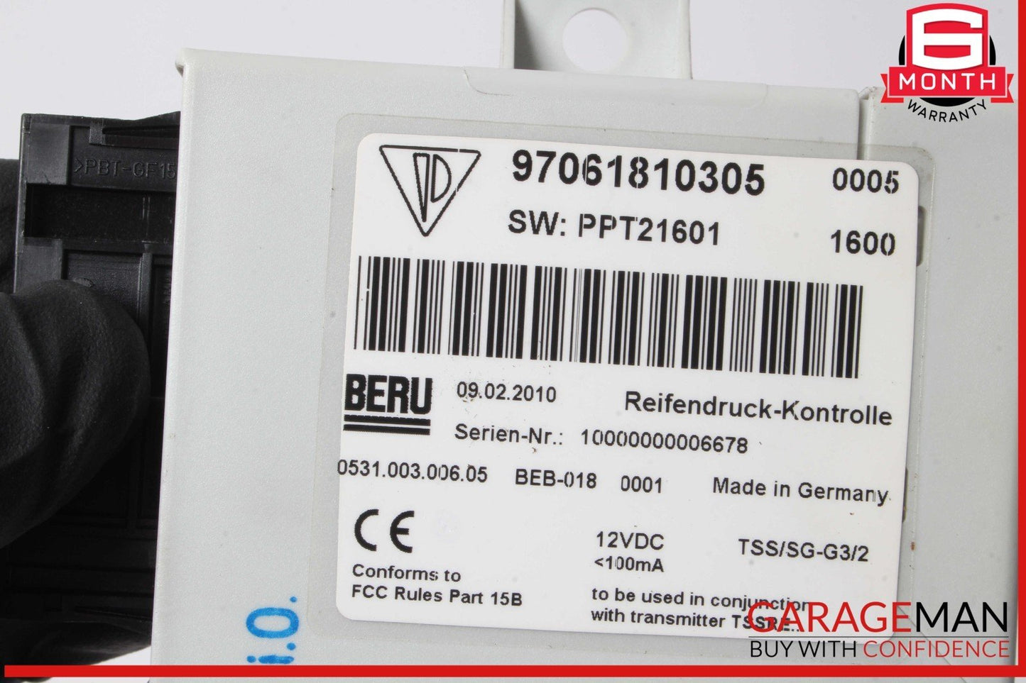 10-16 Porsche Panamera 970 Tire Pressure Monitor Control Module Unit OEM