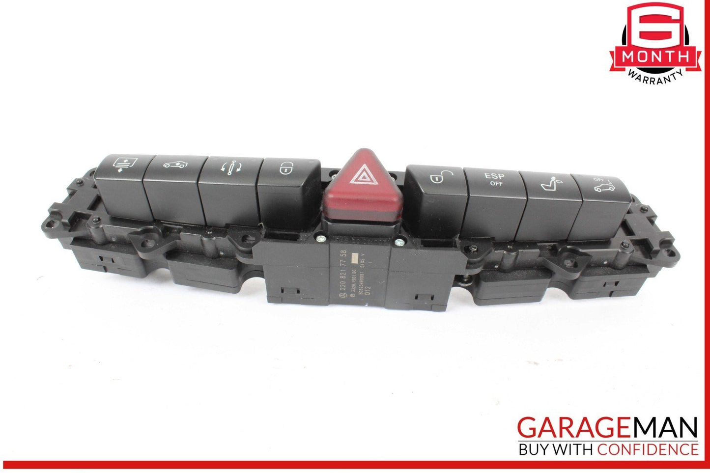 03-06 Mercedes W220 S500 4MATIC Center Dashboard Control Switch 2208217758 OEM
