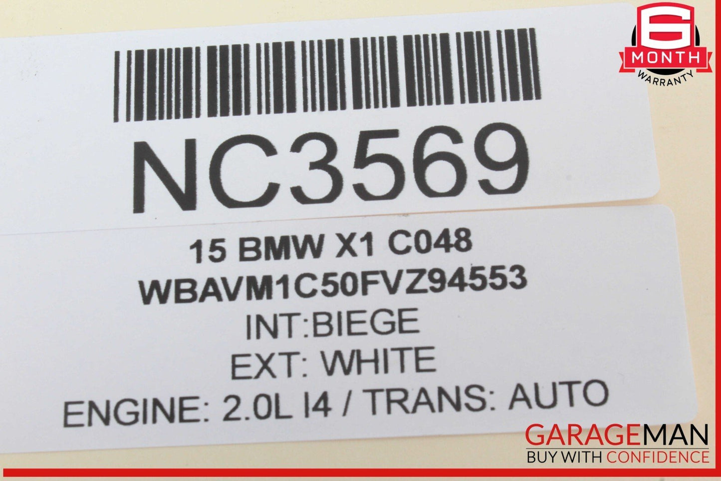 12-15 BMW X1 Front Right Passenger Side Door Lock Latch Actuator 7229458 OEM