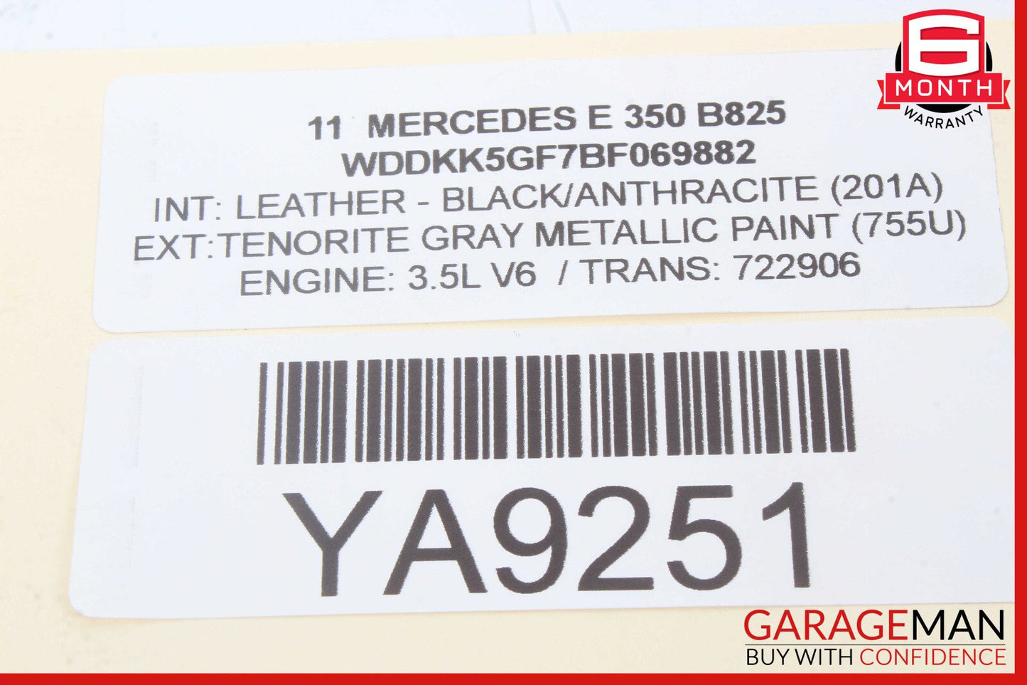 08-20 Mercedes W212 E350 C300 Rear Right / Left Side Upper Control Arm OEM