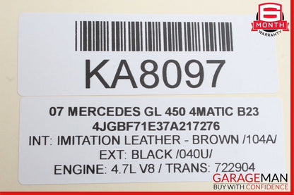 07-12 Mercedes X164 GL450 3rd Row Seat Folding Power Switch Control Button OEM