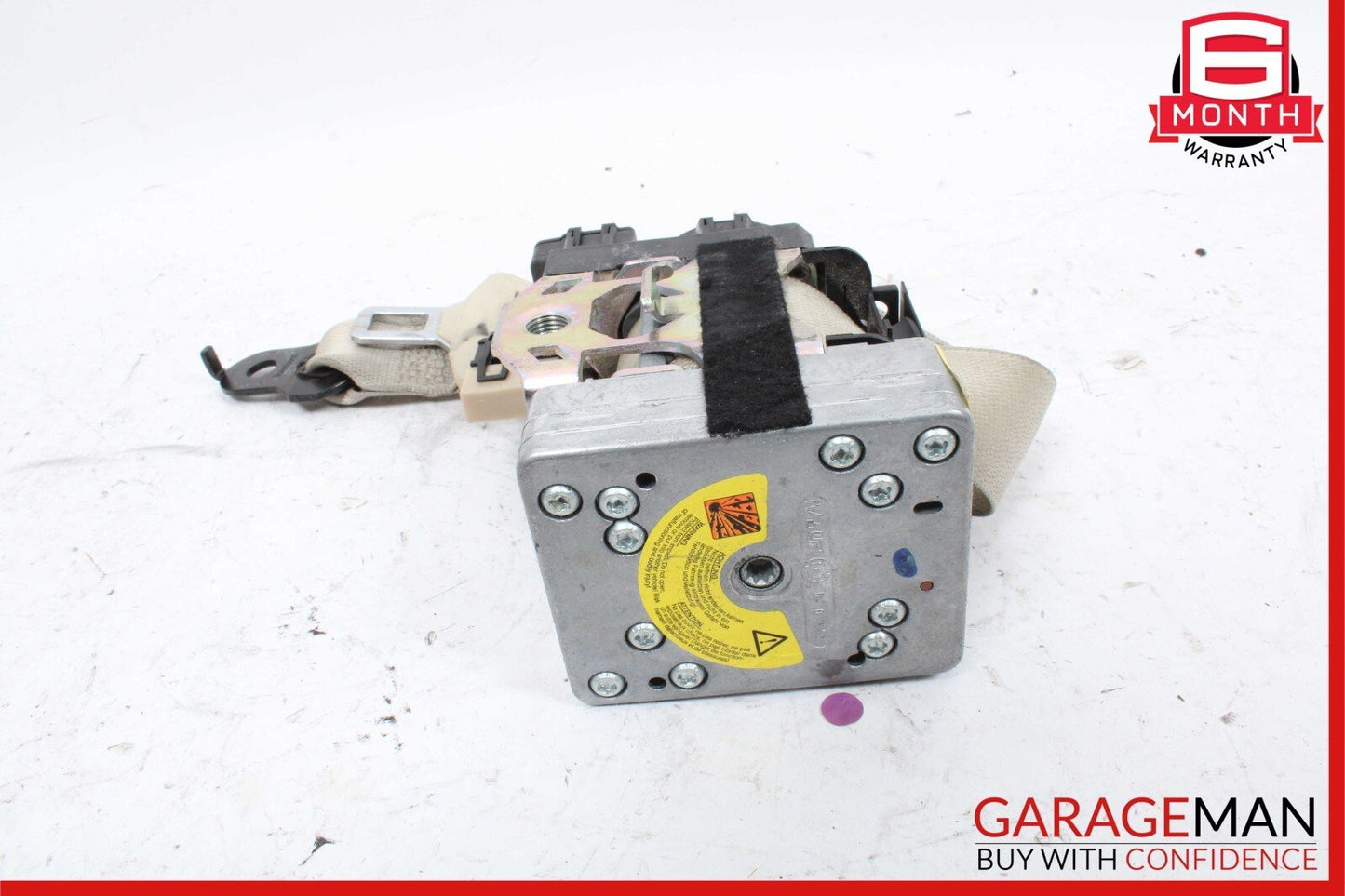 03-06 Mercedes R230 SL500 Front Left Driver Seatbelt Seat Belt Retractor Beige