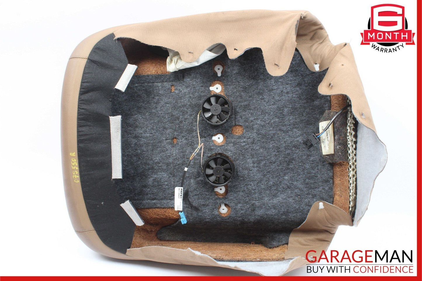07-09 Mercedes W221 S550 Front Right Side Top Upper Seat Cushion Brown OEM