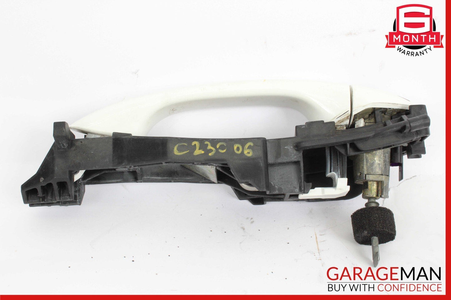 05-07 Mercedes W203 C230 Front Left Driver Side Exterior Door Handle White OEM