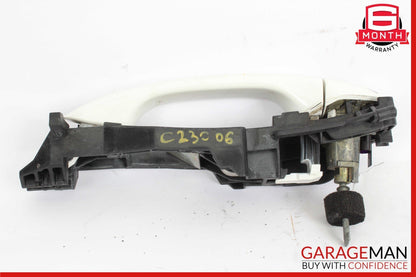 05-07 Mercedes W203 C230 Front Left Driver Side Exterior Door Handle White OEM