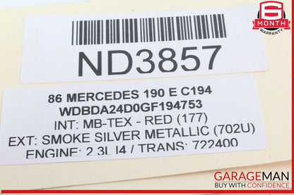 84-93 Mercedes W201 190E 190D Front Left Driver Side Window Control Switch OEM