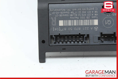 07-13 Mercedes W221 S550 4MATIC Front Right Side Under Seat Control Module OEM