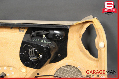 05-11 Mercedes R171 SLK350 Front Right Side Interior Door Panel Trim Cover Beige