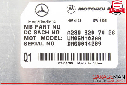 06-12 Mercedes W219 CLS63 AMG Communication Control Module 2308207026 OEM