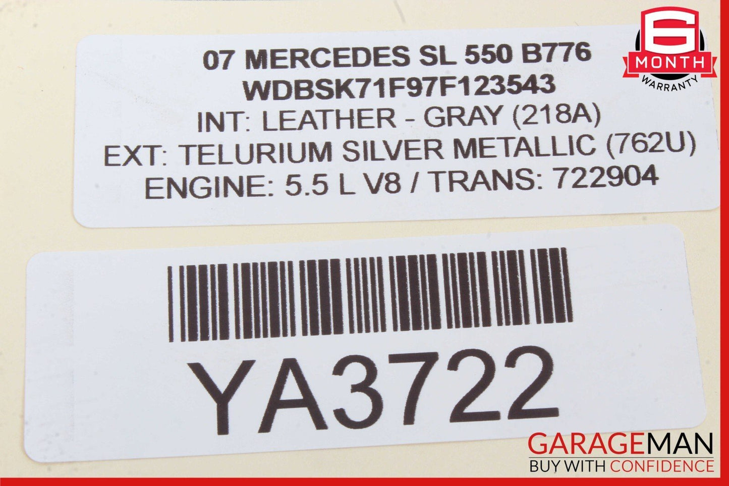 03-12 Mercedes R230 SL500 SL550 SL55 AMG Front Right Door Control Module