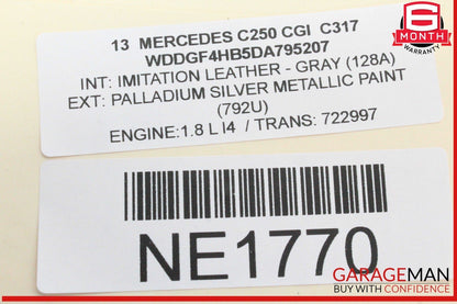 08-20 Mercedes W204 C250 CGI SL400 Trunk Lid Latch Lock 2047500261 OEM