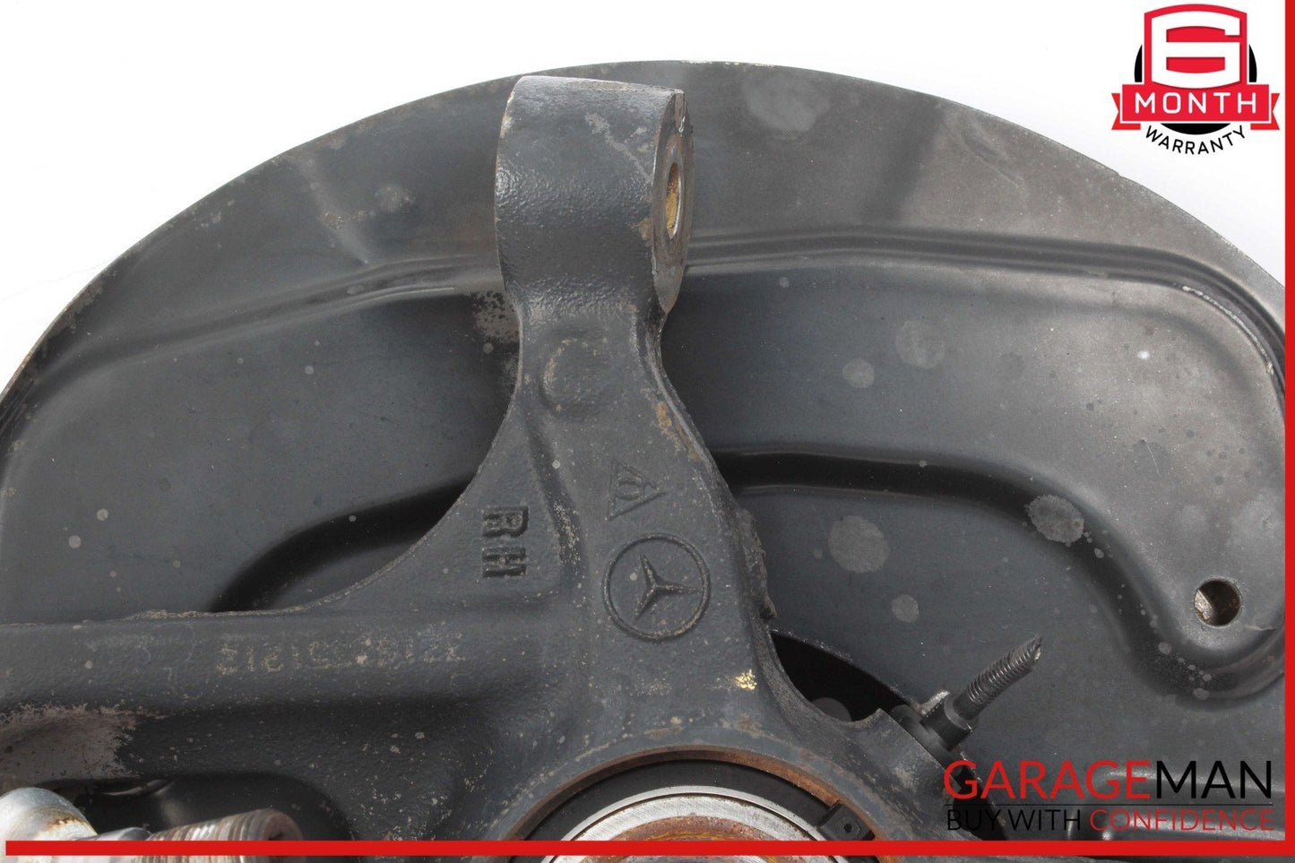06-13 Mercedes W251 R500 Front Right Side Spindle Knuckle Hub w/ Rotor Disc OEM