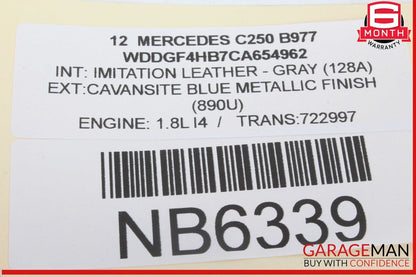 08-12 Mercedes W204 C250 Sirius Satellite Radio Receiver Module 2128706489 OEM