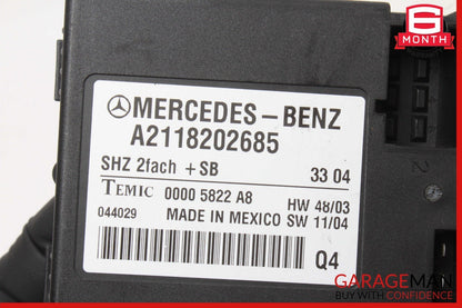 05-13 Mercedes W211 E500 Heated Seat Control Module Unit 2118202685 OEM
