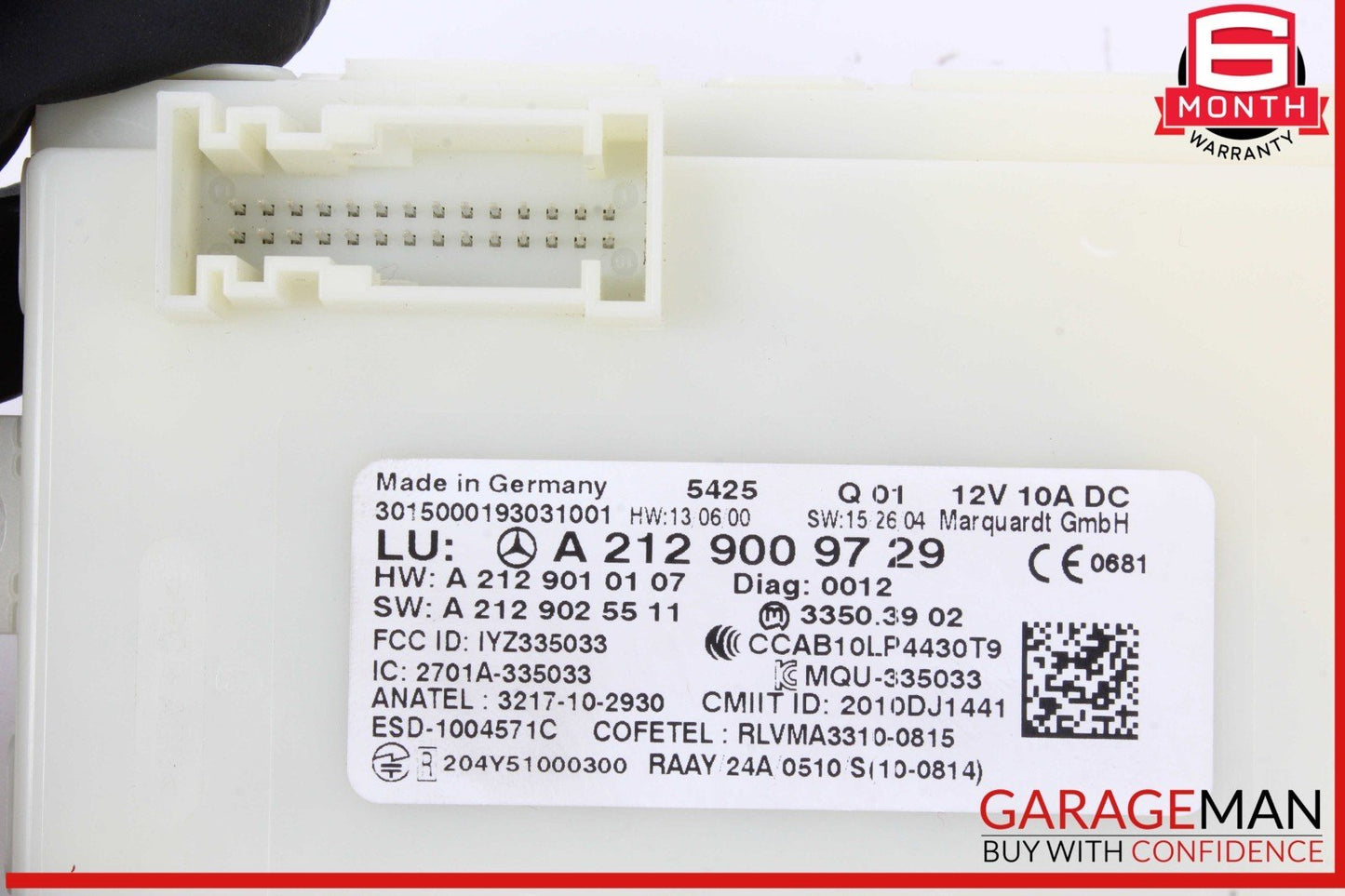 13-20 Mercedes W212 E350 SL550 ML400 Keyless Go Entry Control Module OEM