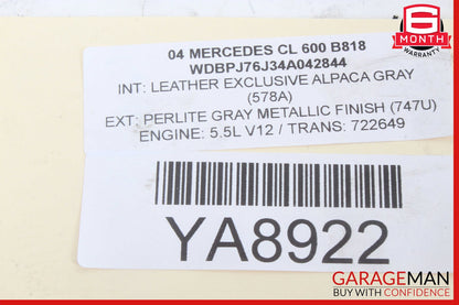 00-06 Mercedes W215 CL600 Rear Left Upper Control Arm 2203521305 OEM