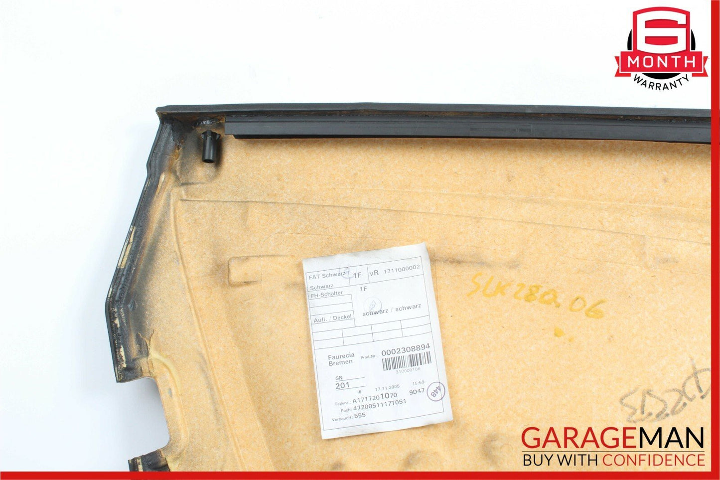 05-11 Mercedes R171 SLK280 Front Right Passenger Side Interior Door Panel Cover