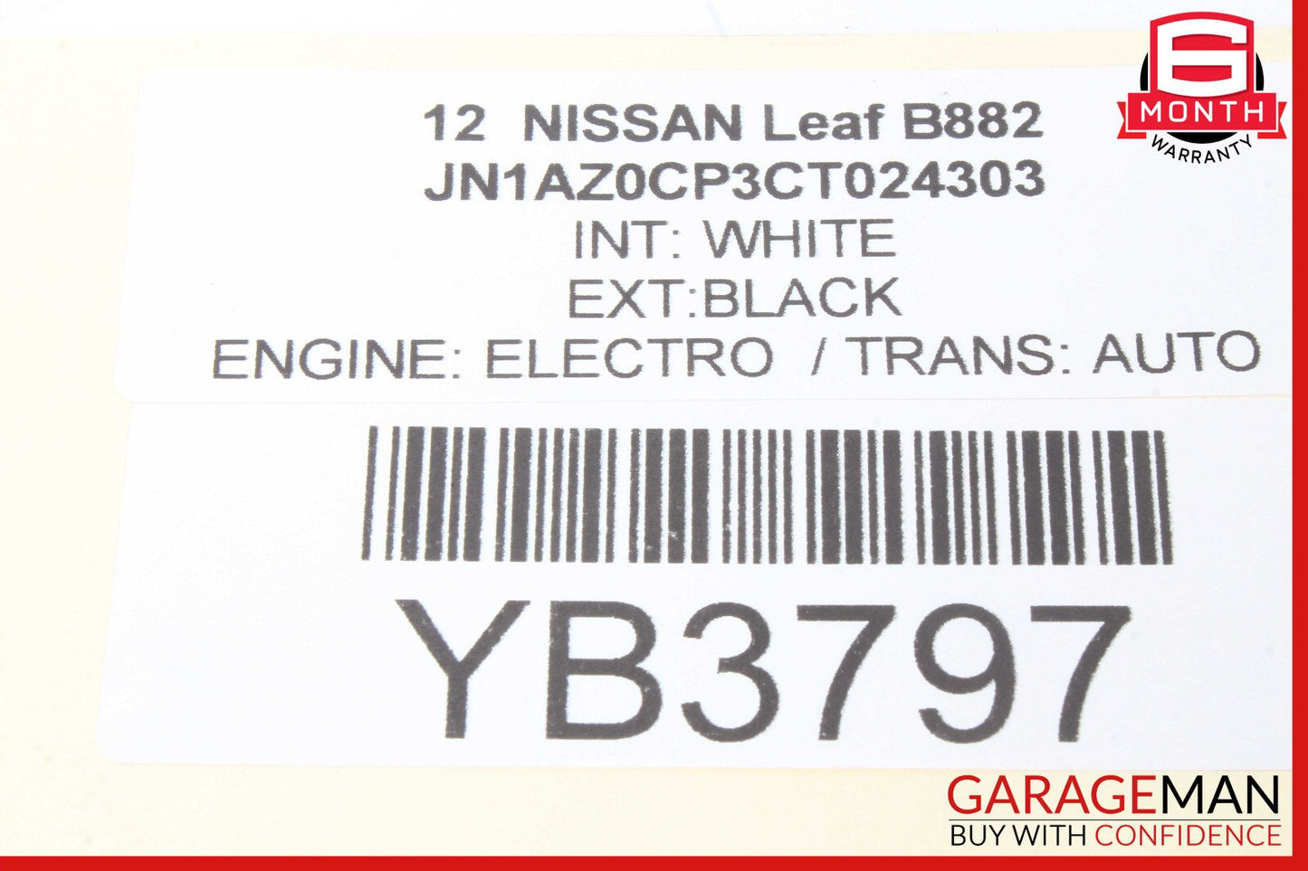 11-12 Nissan Leaf Gear Shift Shifter Lever Selector Knob OEM