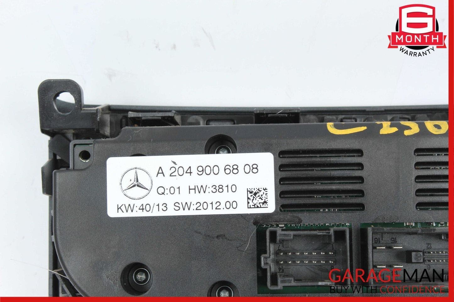 12-14 Mercedes W204 C250 C300 AC A/C Heater Climate Control Assembly OEM