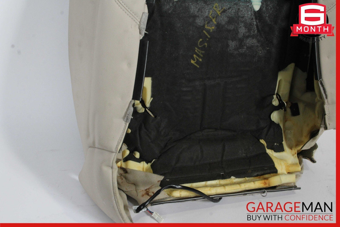 14-17 Maserati Ghibli M157 Front Right Side Top Upper Seat Cushion Cover Gray