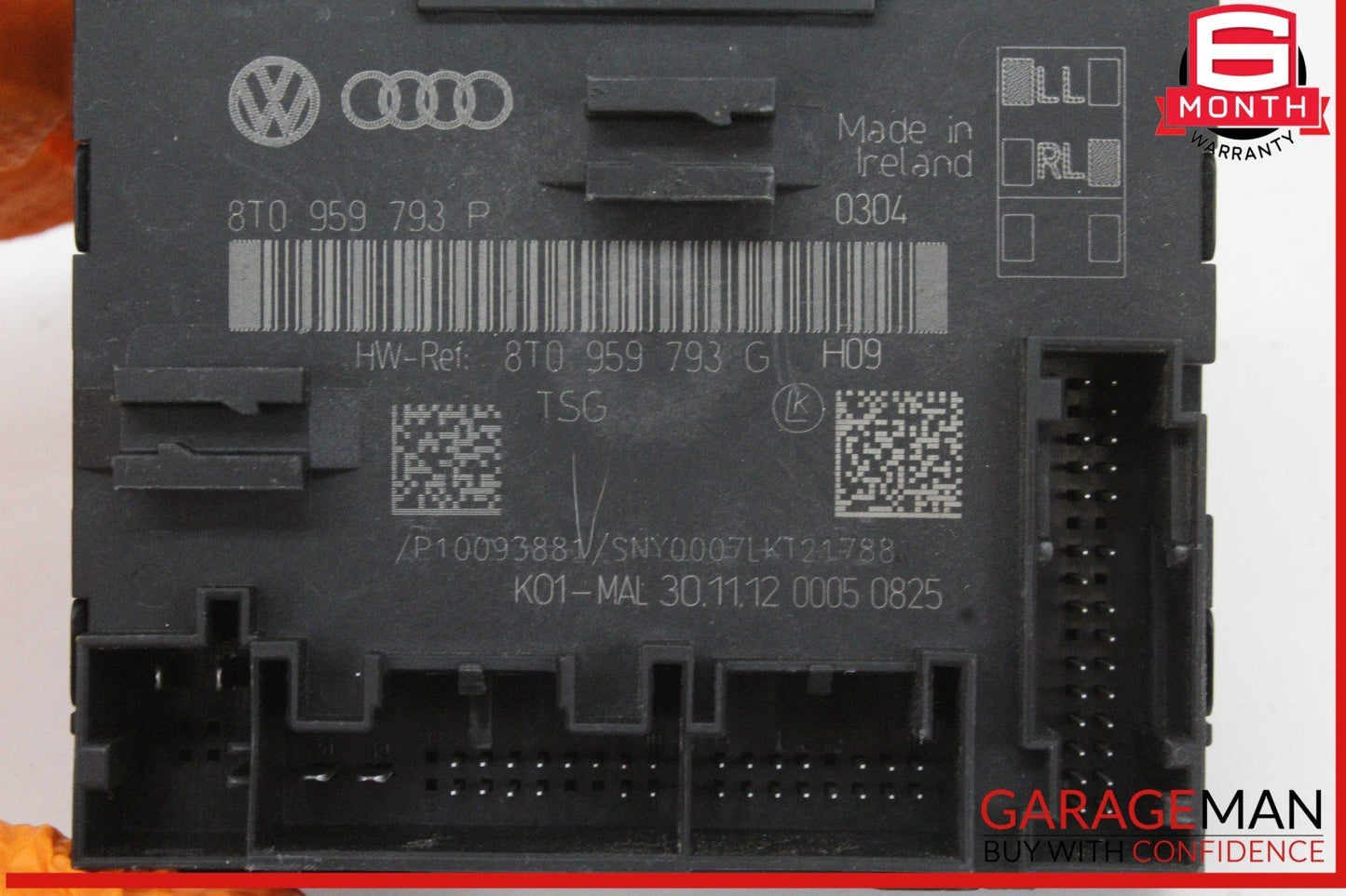 12-17 Audi A5 Left Front Driver Side Door Control Module 8T0959793P OEM