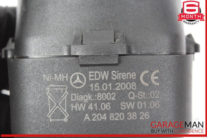 08-11 Mercedes W204 C300 C350 Anti Theft Alarm Signal Horn Siren 2048203826 OEM