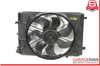 08-20 Mercedes W204 C250 Engine Radiator Cooling Fan Motor Shroud Assy OEM