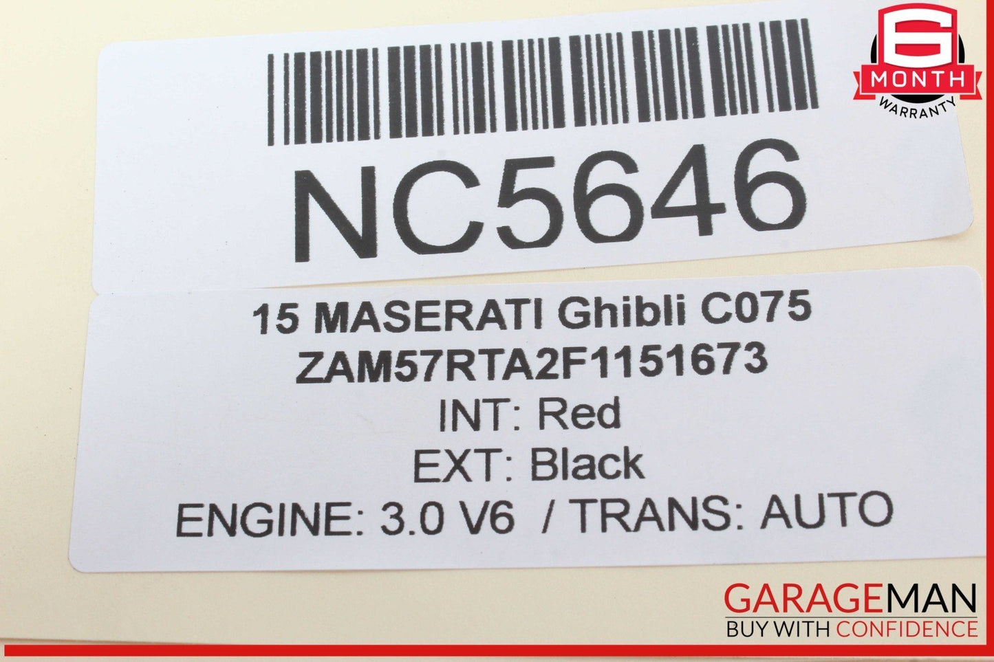 14-17 Maserati Ghibli M157 Rear Right or Left Side Control Arm 670007251 OEM