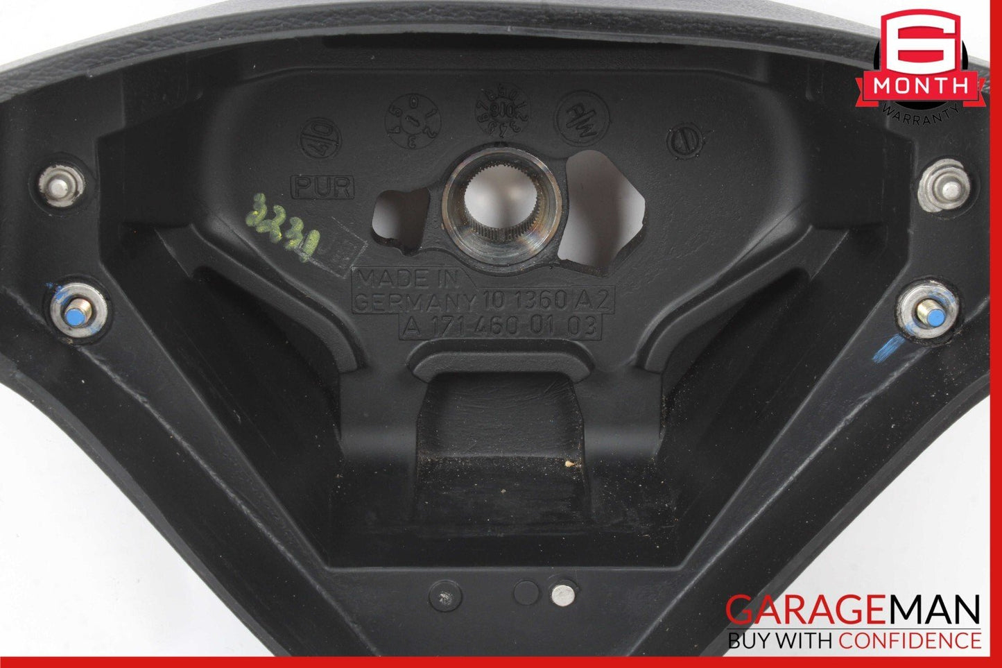 05-11 Mercedes R171 SLK280 C230 Sport 3 Spoke Steering Wheel Leather Black