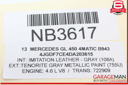 12-19 Mercedes X166 GL450 4MATIC Gas Throttle Pedal Accelerator OEM