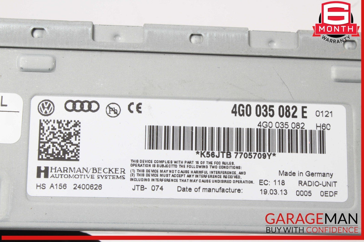 12-18 Audi A6 A7 Satellite Audio Radio Receiver Tuner 4G0035082E OEM