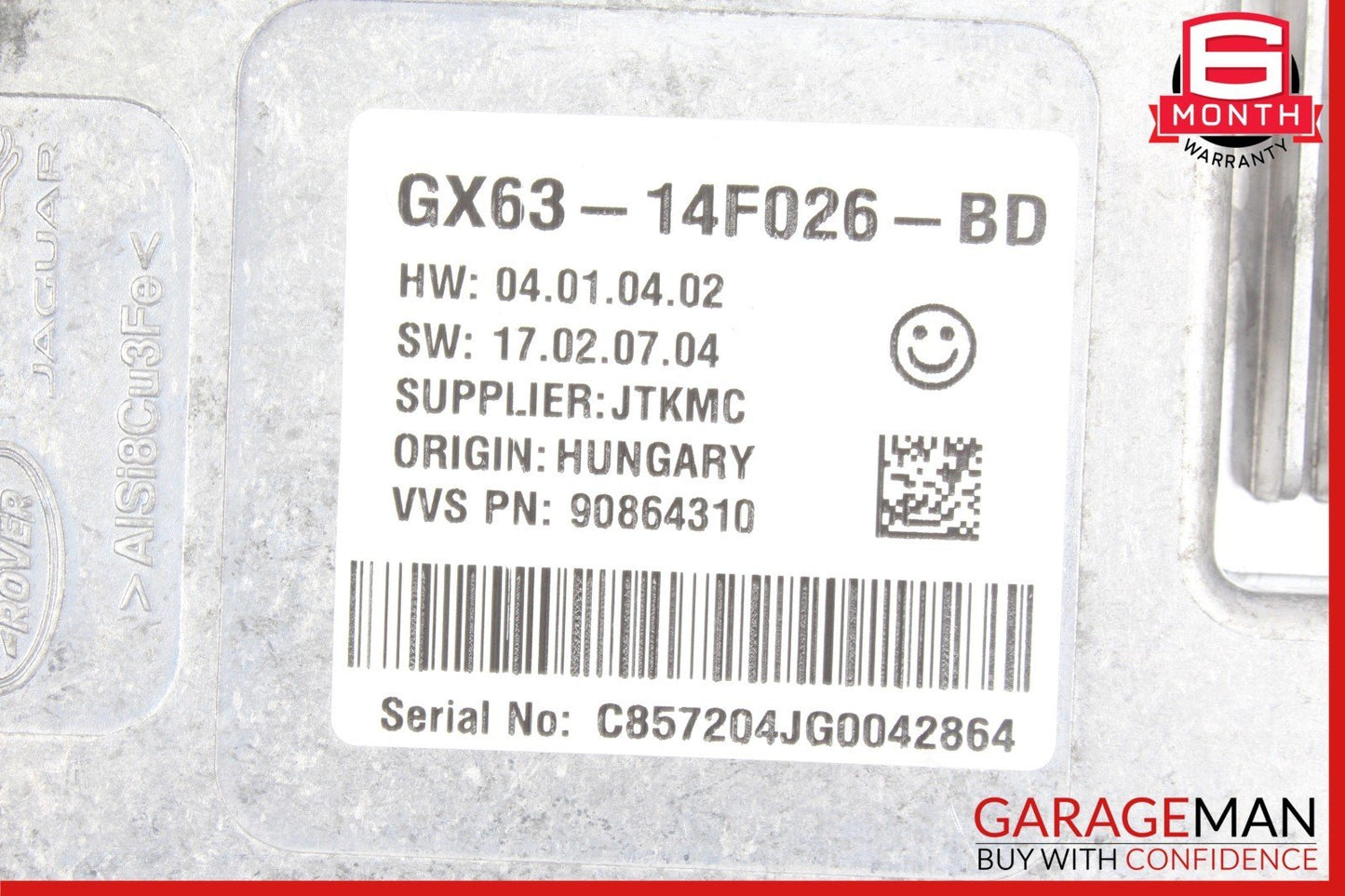 16-19 Jaguar XF Rear View Camera Control Module Unit GX6314F026BD OEM