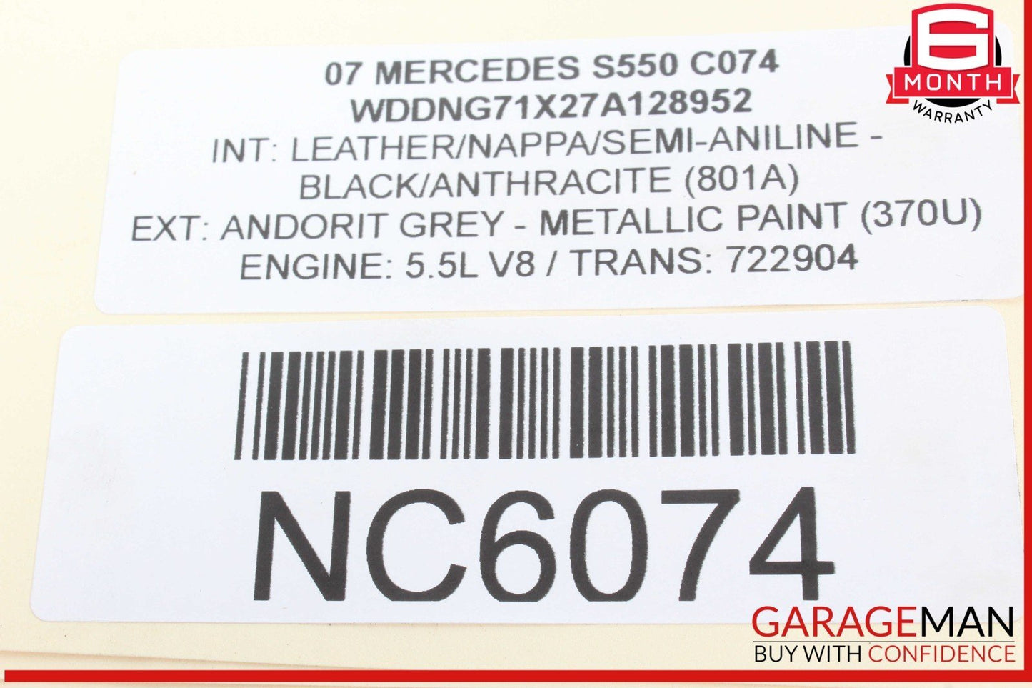 Mercedes-Benz Unknown 2217500085/ A2217500085/ A 221 750 00 85 0085 OEM