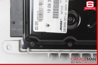 03-08 Maserati Quattroporte M139 Bose Audio Amplifier Amp 190939 OEM