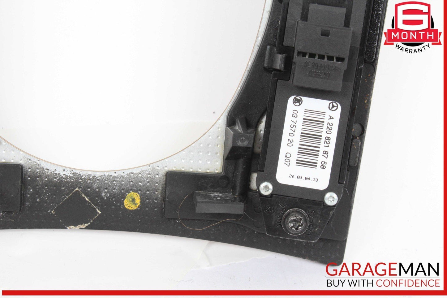 03-06 Mercedes W220 S500 4MATIC Center Console Shifter Distronic Bezel Trim Wood