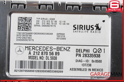 14-19 Mercedes R172 SLK250 ML350 Sirius Satellite Radio Receiver 2128705689 OEM