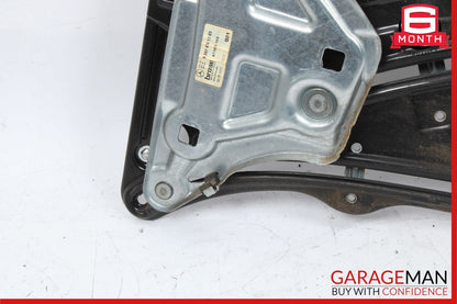 10-16 Mercedes E350 E550 Coupe Rear Left Door Regulator Window Frame w/o Motor