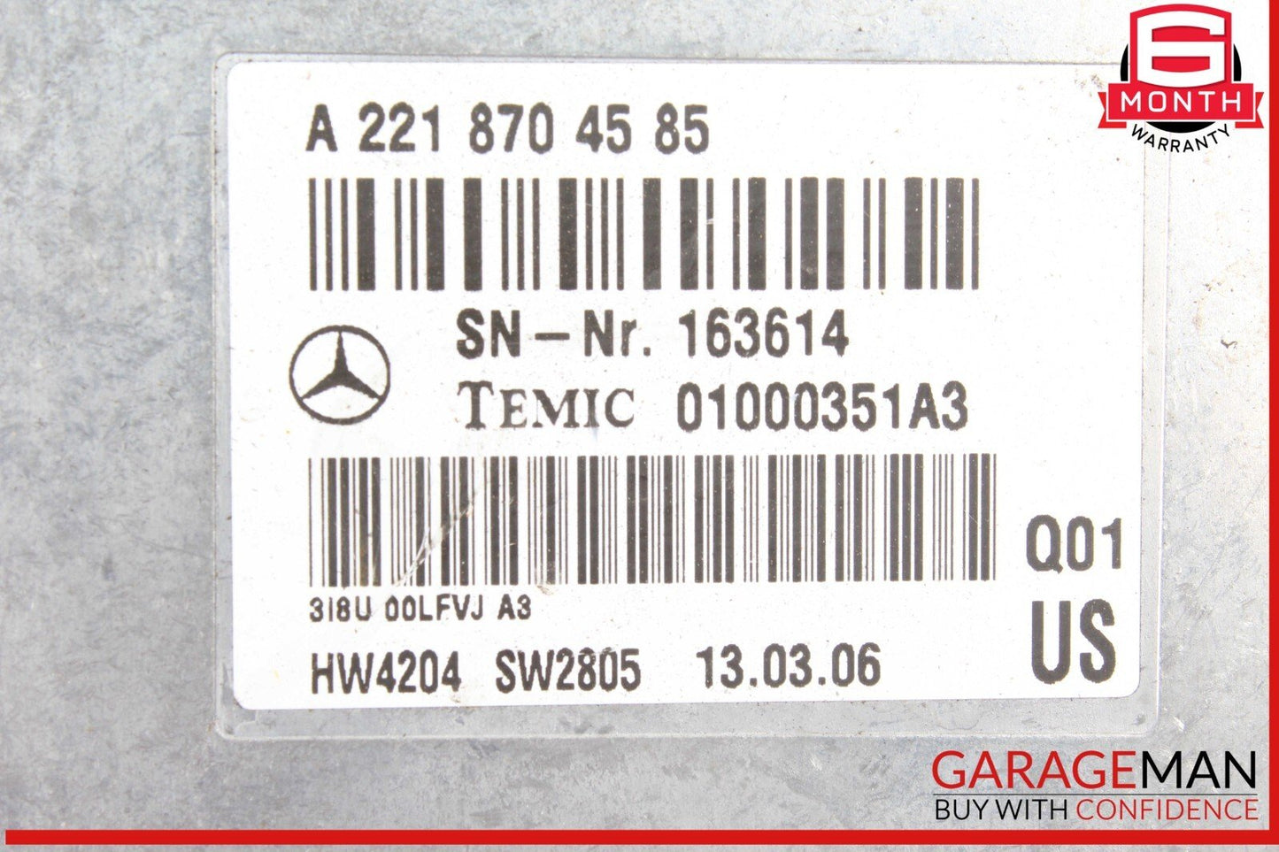 07-14 Mercedes W221 S550 CL550 Voice Language Communication Control Module OEM
